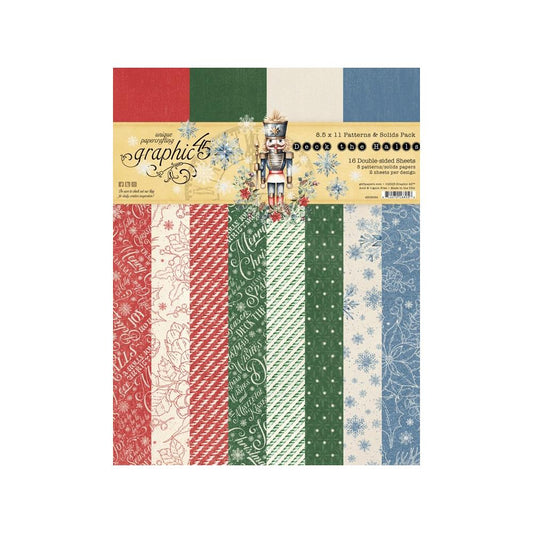 Graphic 45 - Deck The Halls - Patterns & Solids Pack