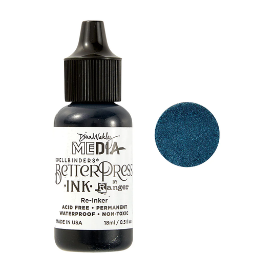 Spellbinders - BetterPress Re-inker - Marine by Dina Wakley