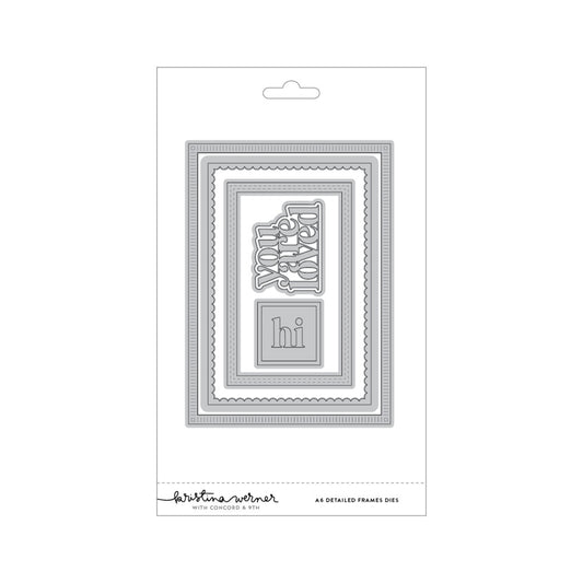 Concord & 9th - A6 Detailed Frames Die Set by Kristina Werner