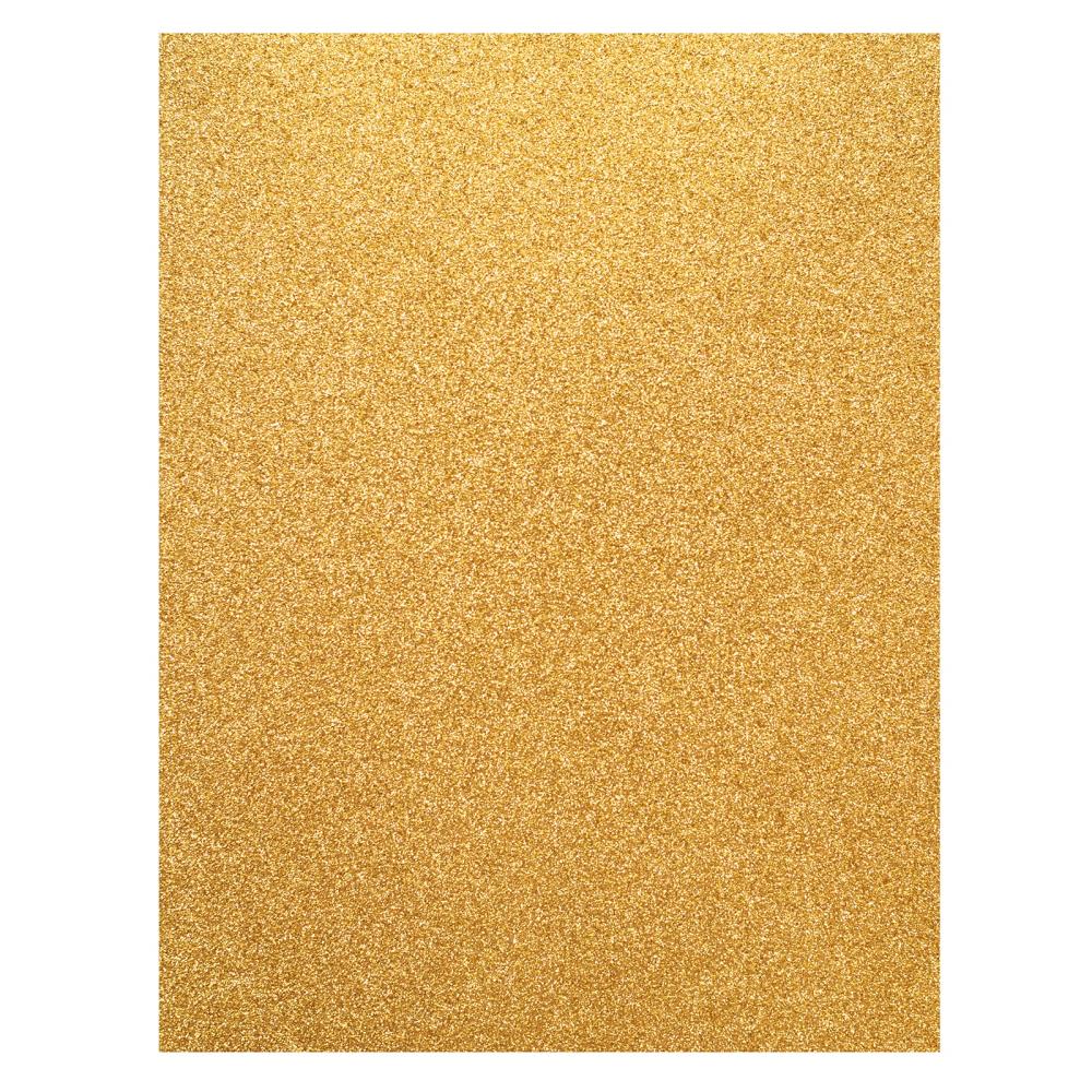 American Crafts - Glitter Silk Cardstock - Kings Crown: 8.5x11