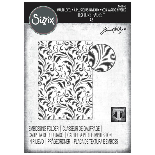 Sizzix - Texture Fades Embossing Folder - Vault Flourish