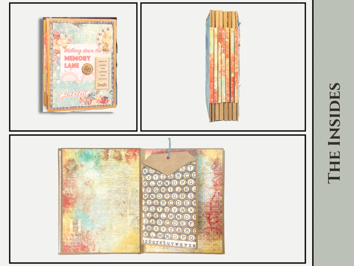CrafTreat - Blank Precut Album Base - Accordion Hinge: Kraft