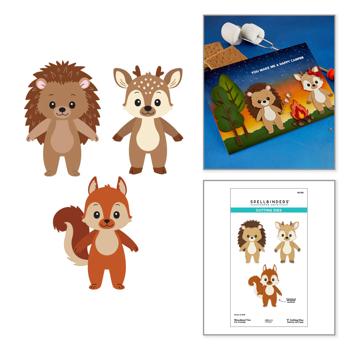 Spellbinders - Woodland Trio Die Set