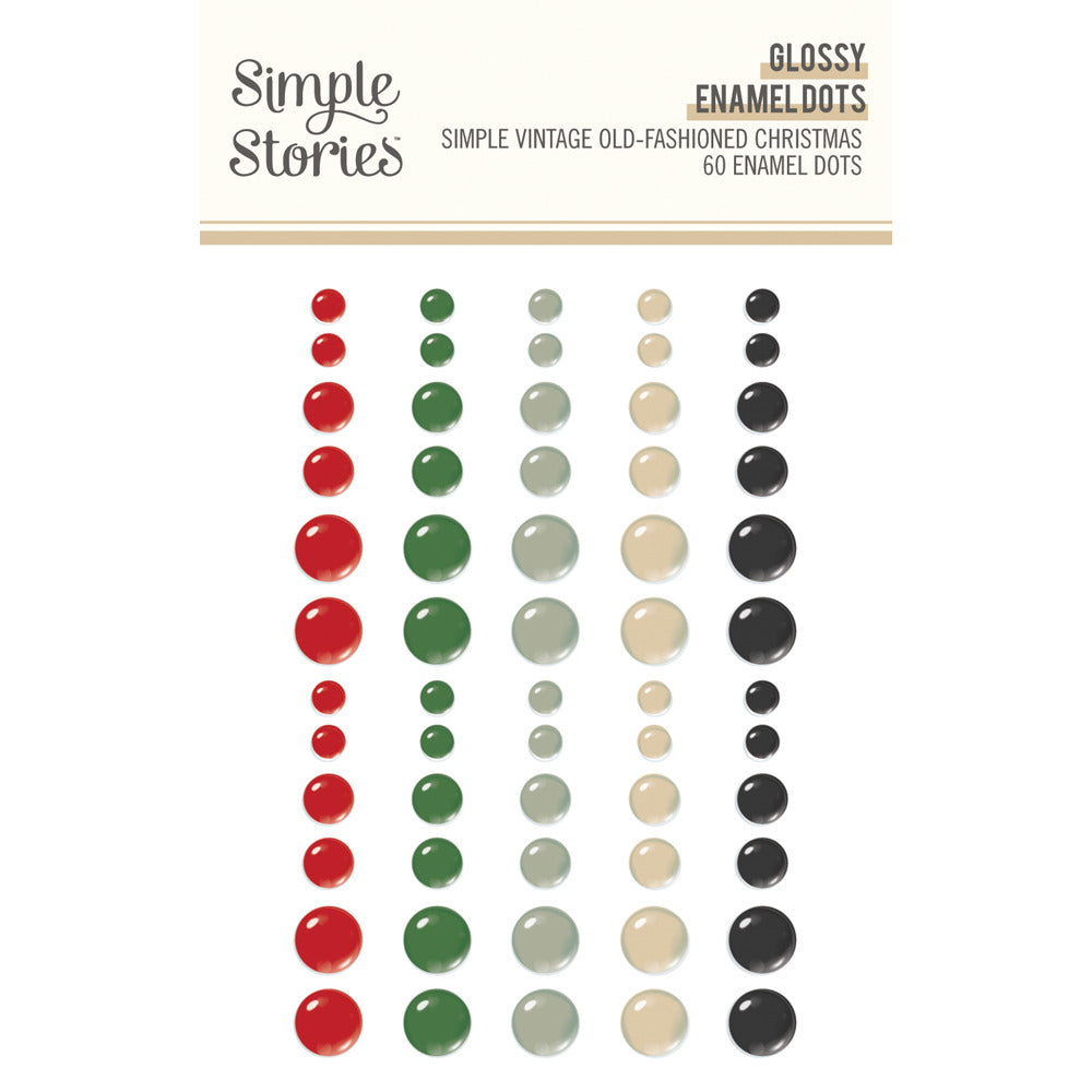 Simple Stories - Simple Vintage Old-Fashioned Christmas - Enamel Dots