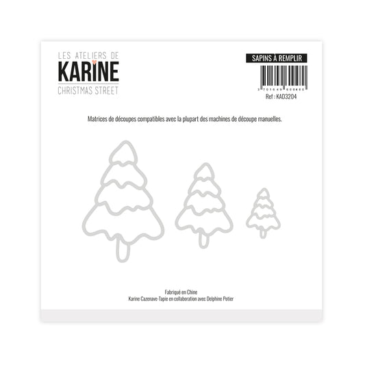 Les Ateliers de Karine - Christmas Street - Sapins a Rempir Die Set