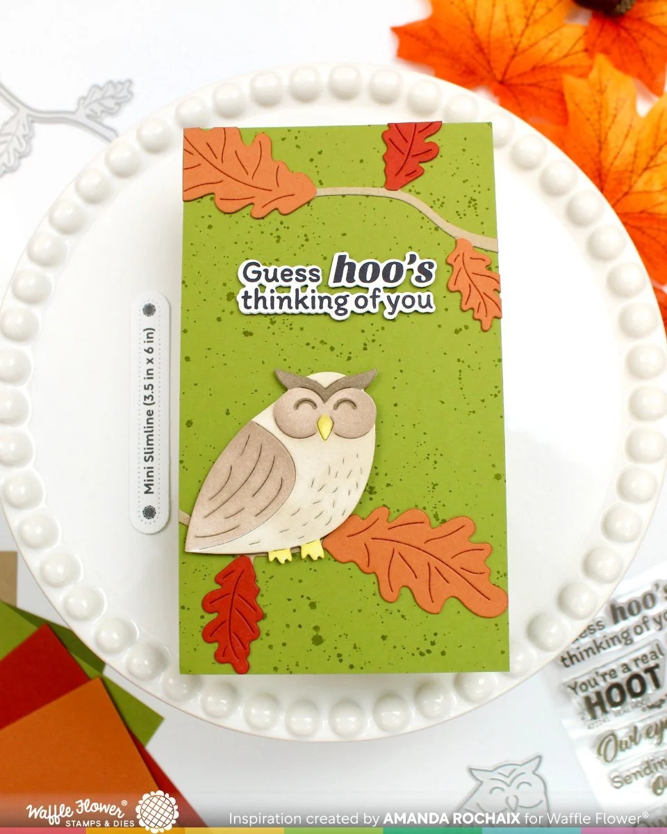 Waffle Flower - Real Hoot Sentiments Stamp & Die Bundle