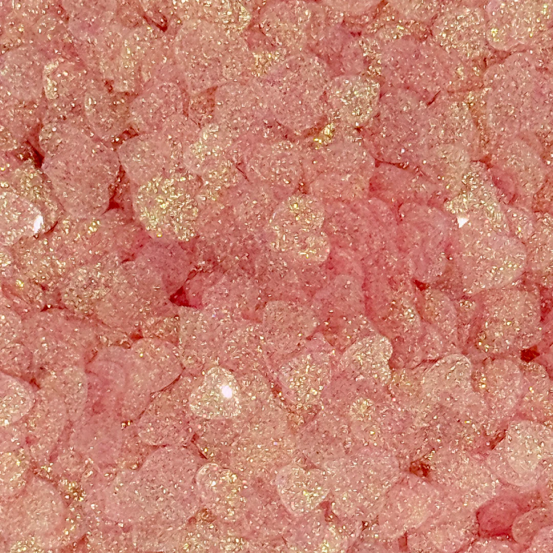 Trinity - Pink Sparkle Hearts Confetti