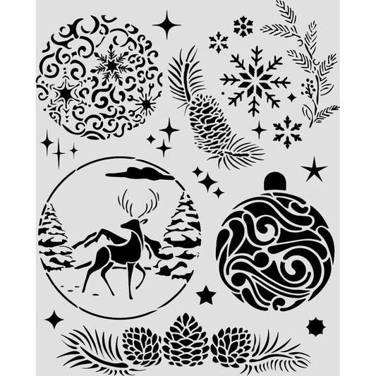 Stamperia - Christmas Balls Stencil
