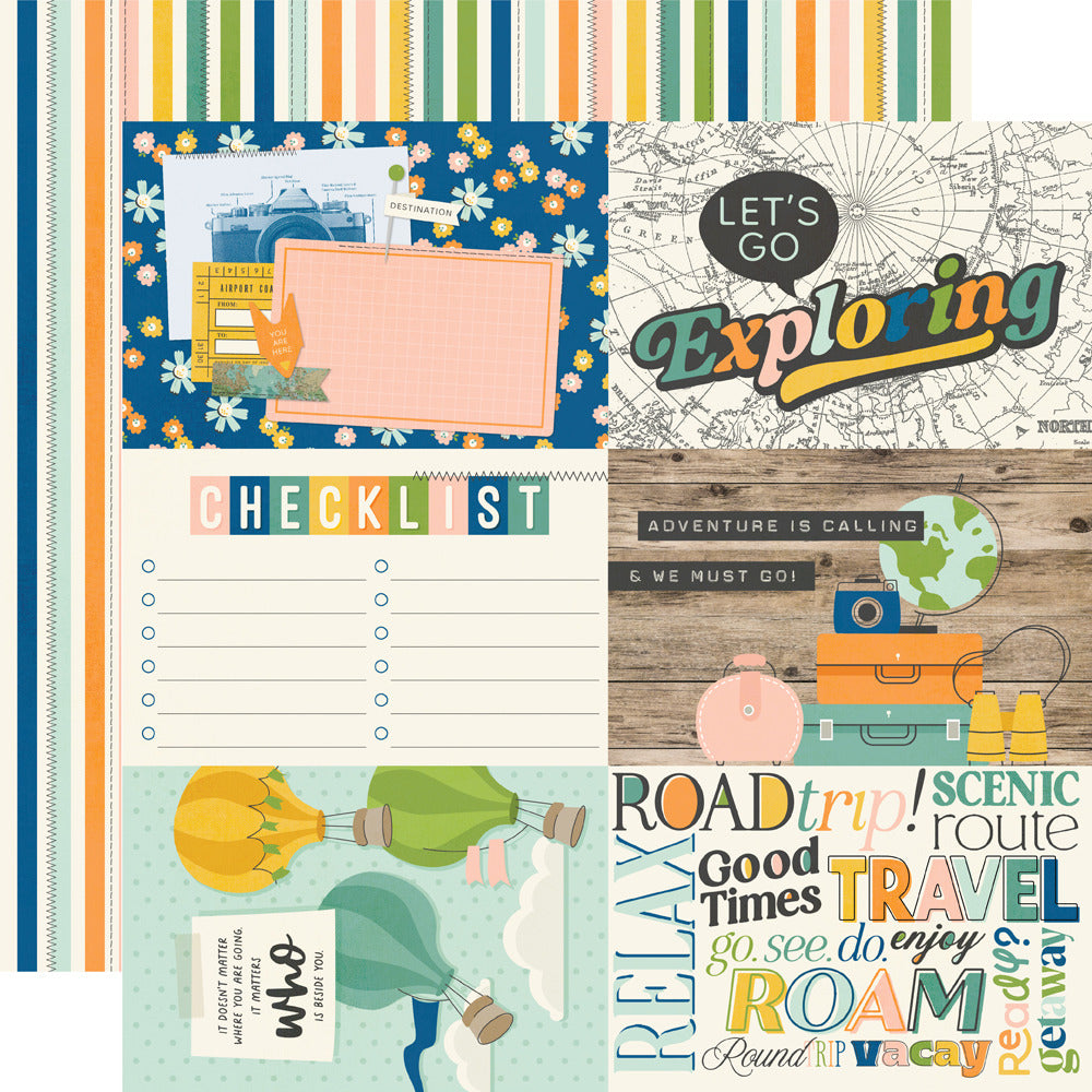 Simple Stories - Happy Travels - Cardstock: 4x6 Elements