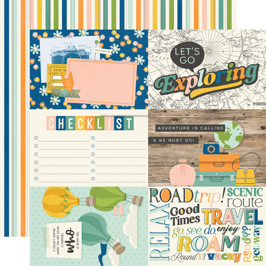 Simple Stories - Happy Travels - Cardstock: 4x6 Elements