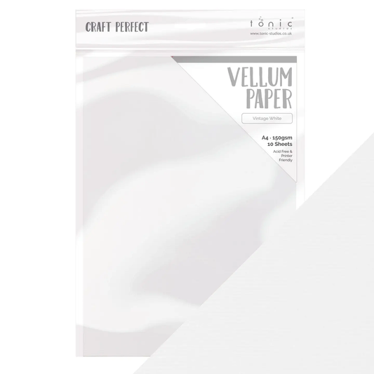 Craft Perfect - Vellum Paper - Vintage White
