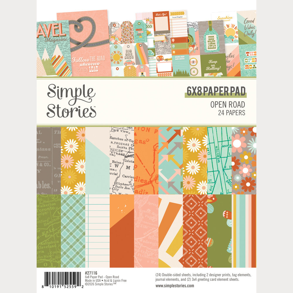 Simple Stories - Open Road - 6x8 Paper Pad