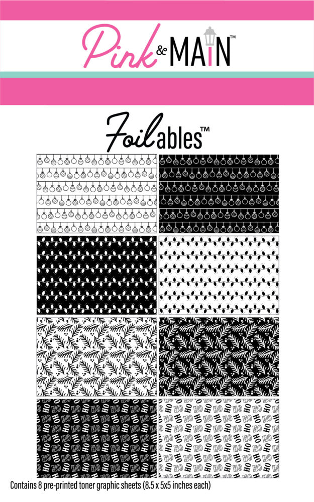 Pink & Main - Simple Holidays Sentiments Foilables Sheets