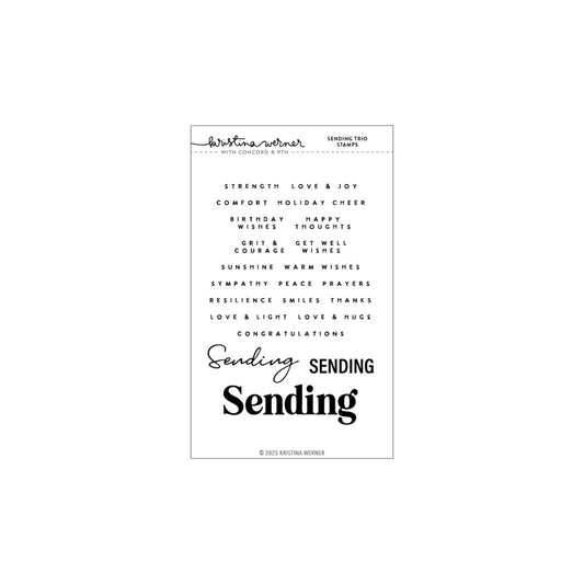 Concord & 9th - Sending Trio Stamp & Die Bundle by Kristina Werner