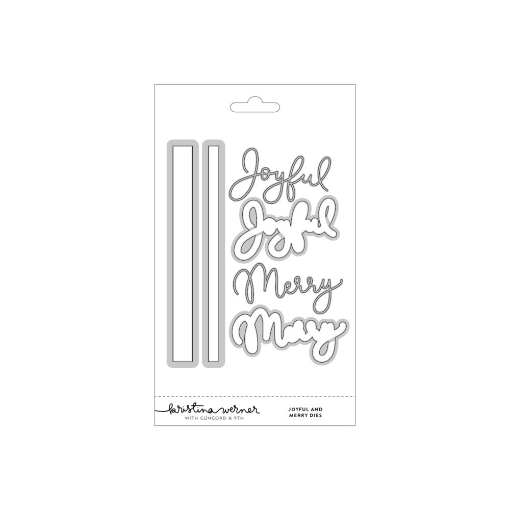 Concord & 9th - Joyful and Merry Die Set by Kristina Werner