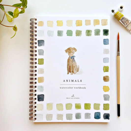 Emily Lex Studio - Watercolor Workbook - Animals