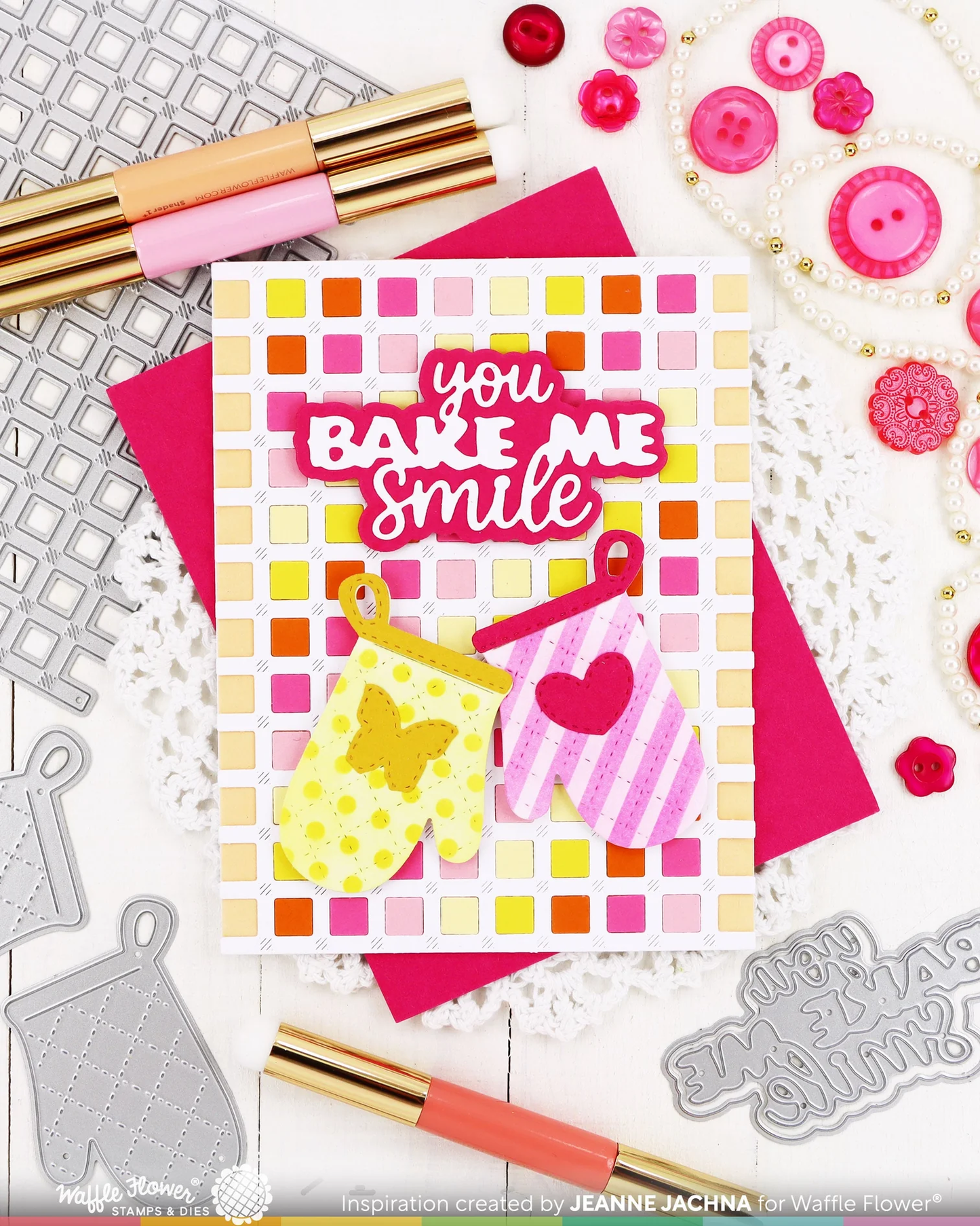 Waffle Flower - Bake Me Happy Word Die