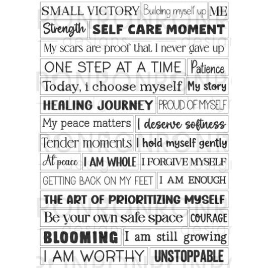 RonRon Designs - Stickers - Self-Love: White
