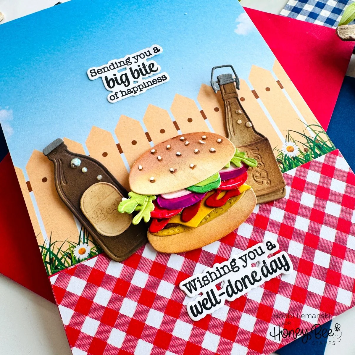 Honey Bee - Lovely Layers: Hamburger Die Set