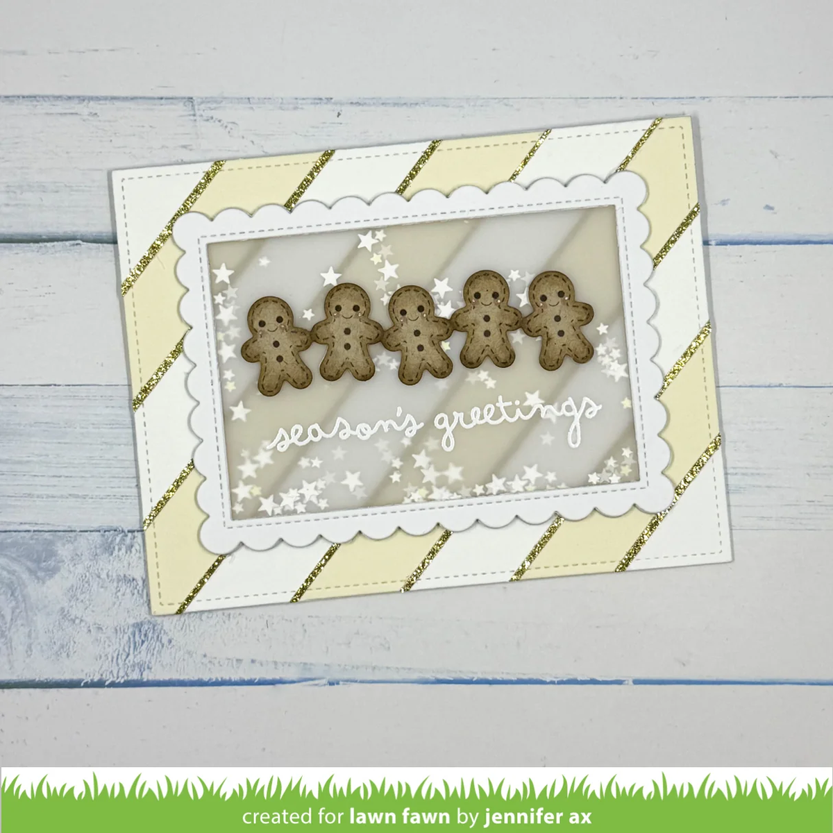 Lawn Fawn - Gingerbread Border Die Set