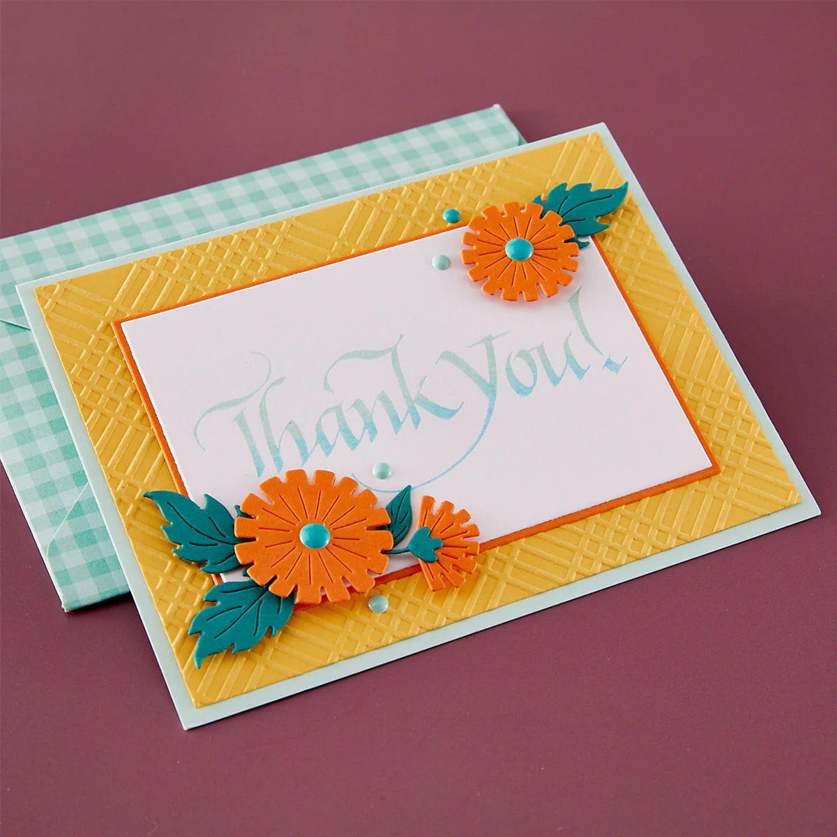 Spellbinders - Upright Italic Thank You Press + Foil Plate