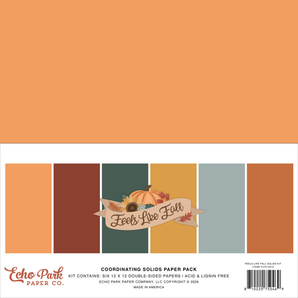 Echo Park - Feels Like Fall - Solids Paper Pack