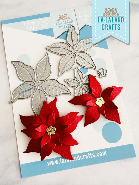 La-La Land Crafts - Layered Poinsettia Die Set