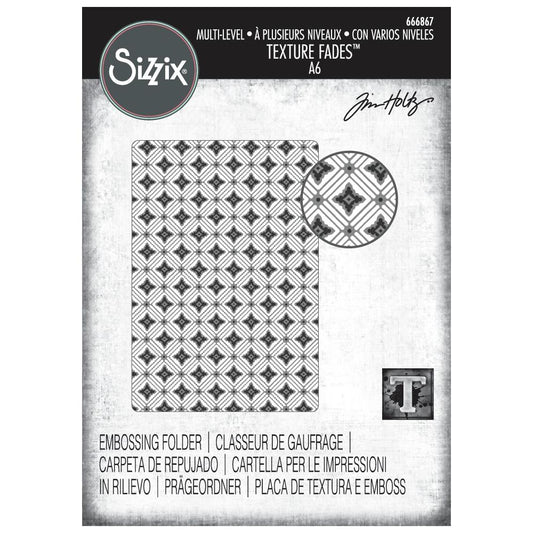 Sizzix - Texture Fades Embossing Folder - Valut Diamonds