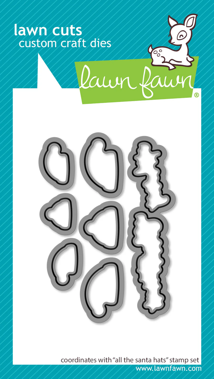 Lawn Fawn - All the Santa Hats Stamp, Die and Stencil Bundle