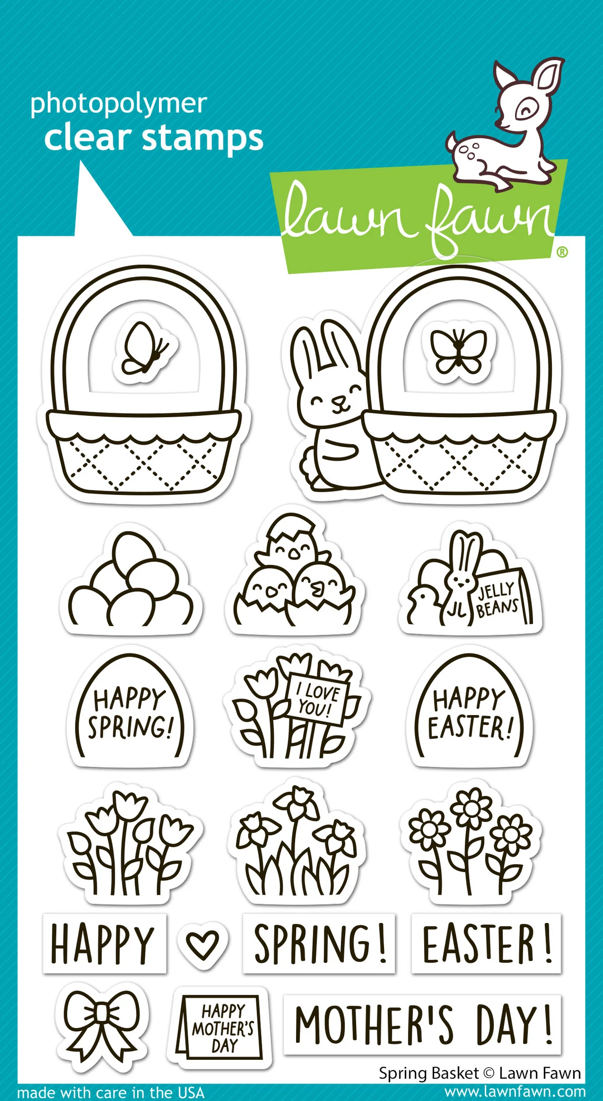 Lawn Fawn - Spring Basket Stamp & Die Bundle