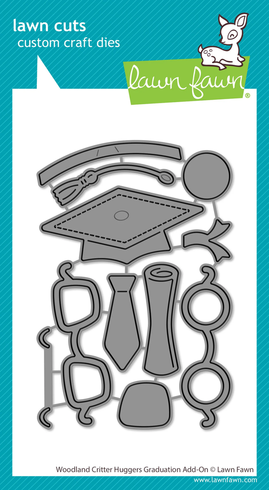 Lawn Fawn - Woodland Critter Huggers Graduation Die Set
