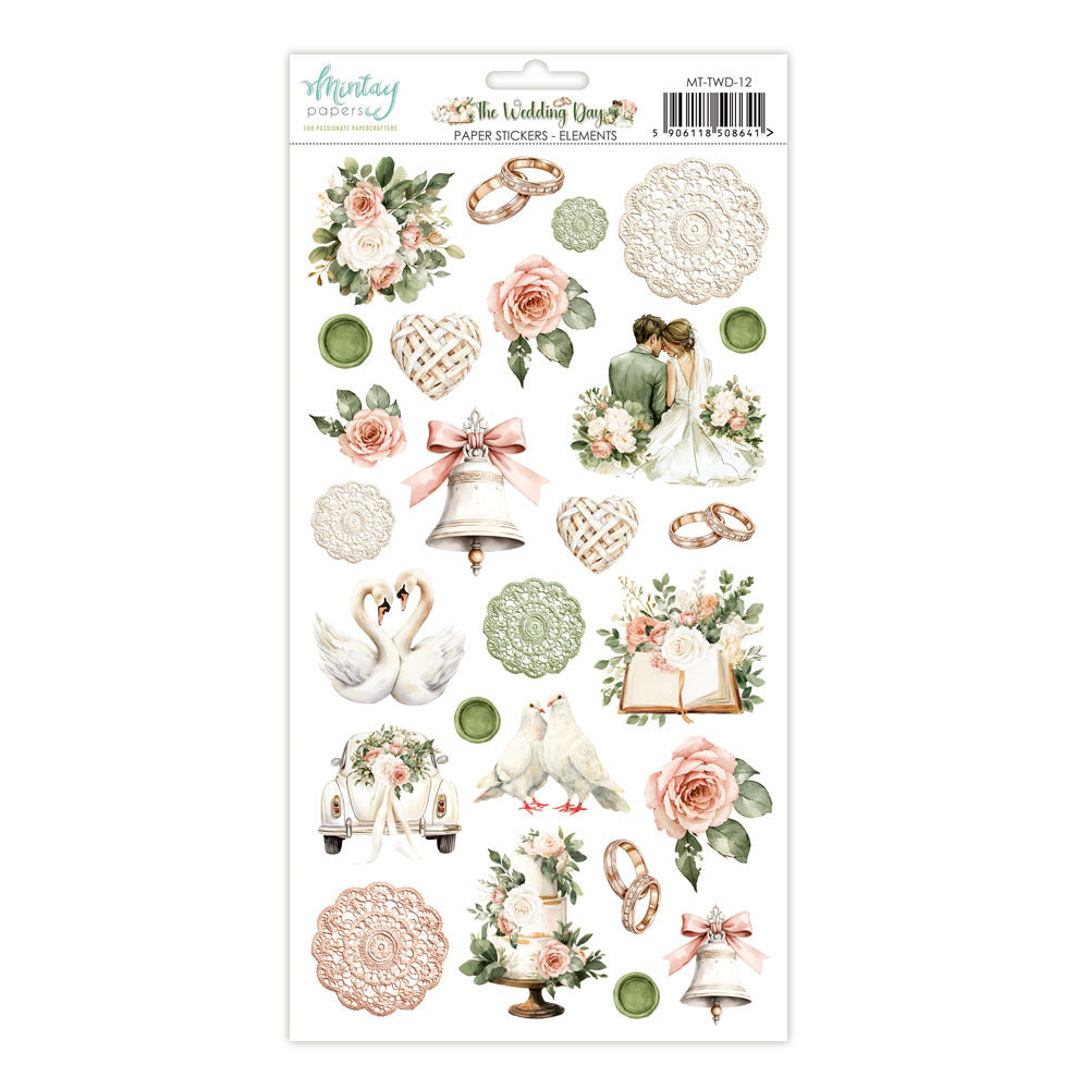 Mintay - The Wedding Day - Paper Stickers: Elements