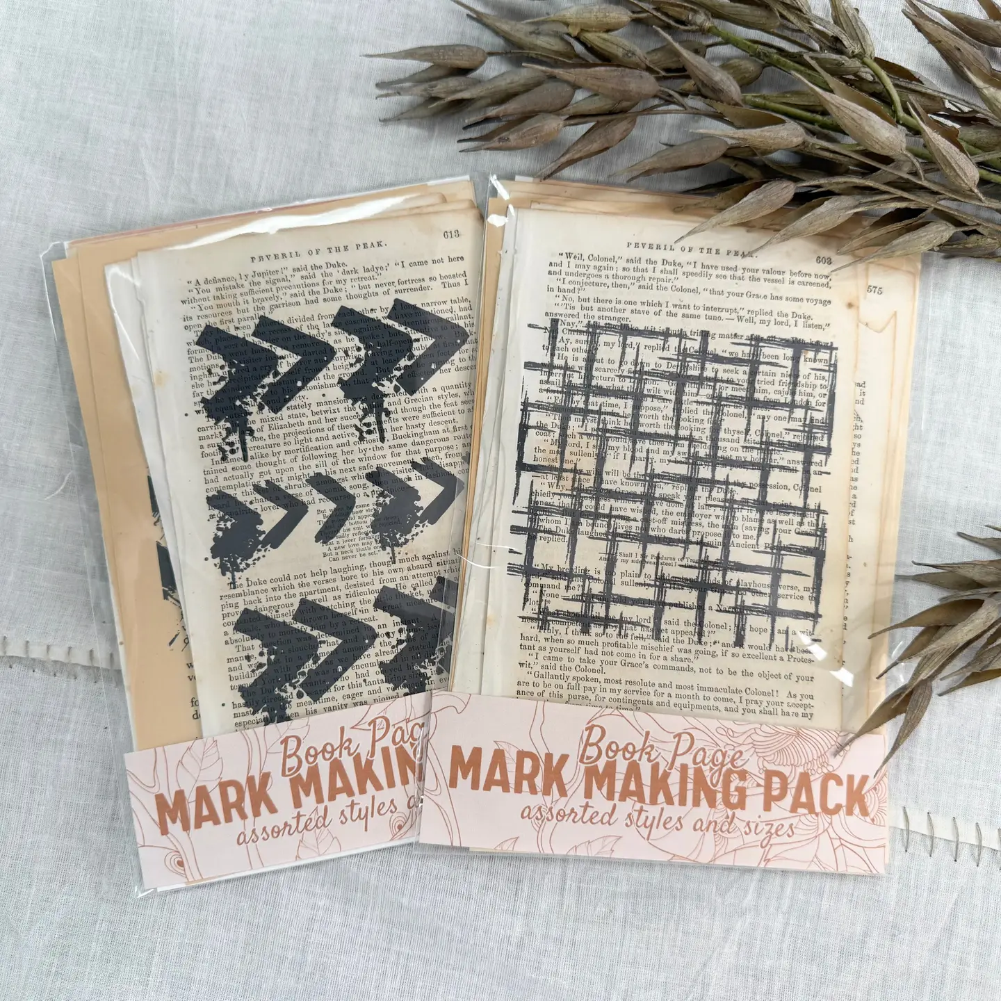 A House of Books - Book Page Mark Making Pack