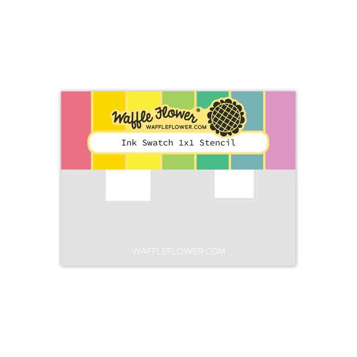Waffle Flower - Ink Swatch 1x1 Stencil