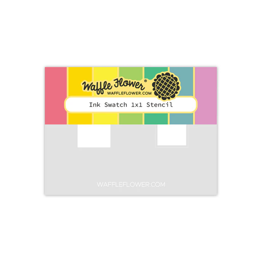 Waffle Flower - Ink Swatch 1x1 Stencil