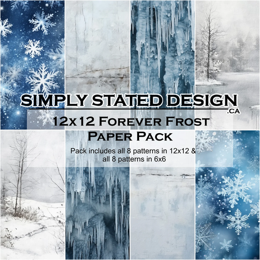 Simply Stated - Forever Frost - 12x12 Paper Pack