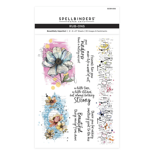 Spellbinders - Beautifully Imperfect - Rub-Ons