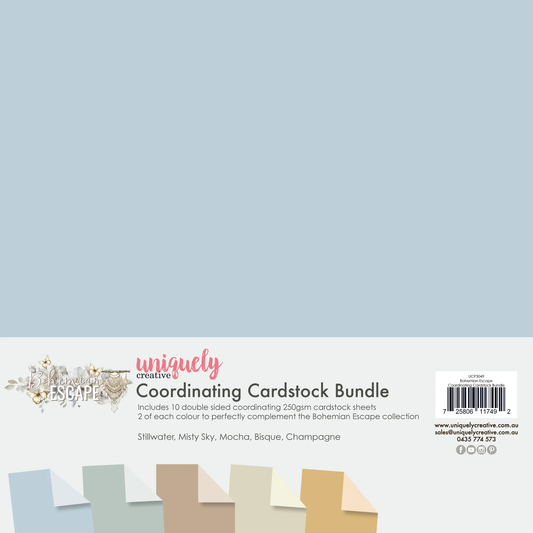 Uniquely Creative - Bohemian Escape - Coordinating Cardstock Bundle