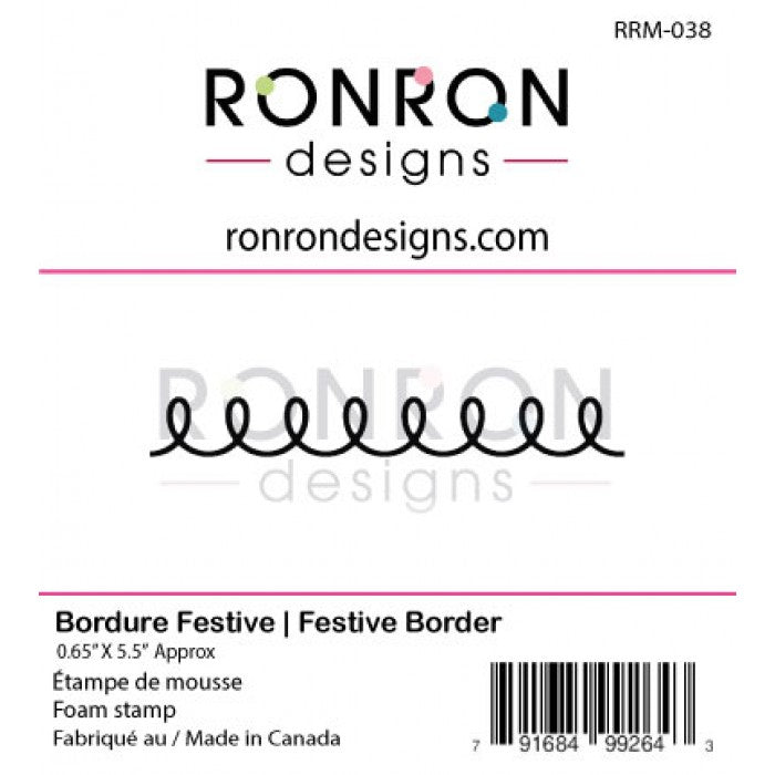 RonRon Designs - Foam Stamp - Festive Border