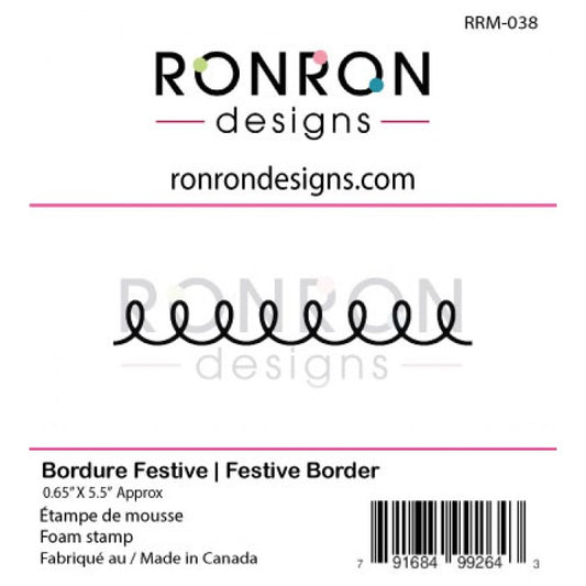 RonRon Designs - Foam Stamp - Festive Border