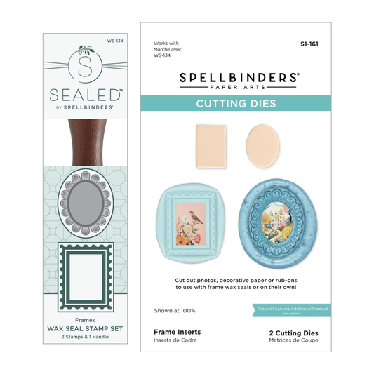 Spellbinders - Frames Wax Seal Stamps & Dies Bundle