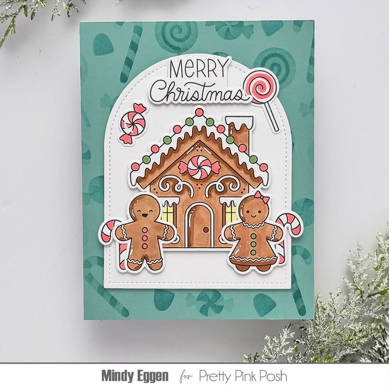 Pretty Pink Posh - Christmas Gingerbread Stamp Set & Die Bundle