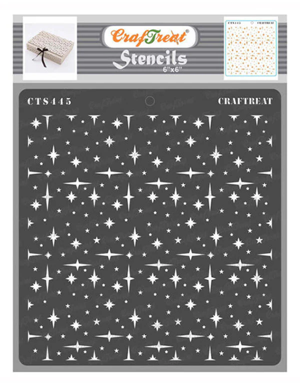 CrafTreat - Stars All Over Stencil