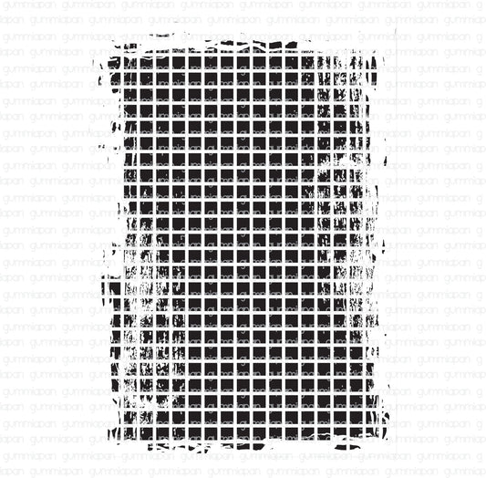 Gummiapan - Gridded Background Stamp