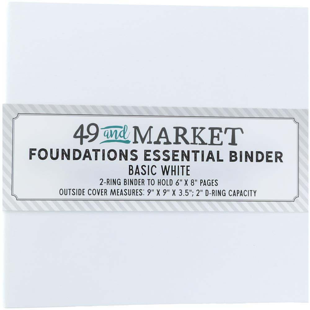 49 and Market - Foundations Binder - White