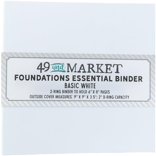 49 and Market - Foundations Binder - White