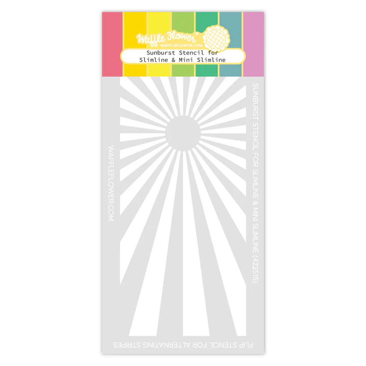 Waffle Flower - Sunburst Stencil for Slimline & Mini Slimline