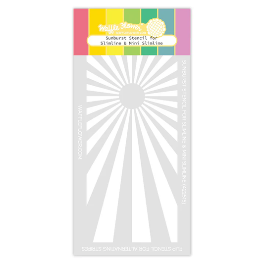 Waffle Flower - Sunburst Stencil for Slimline & Mini Slimline
