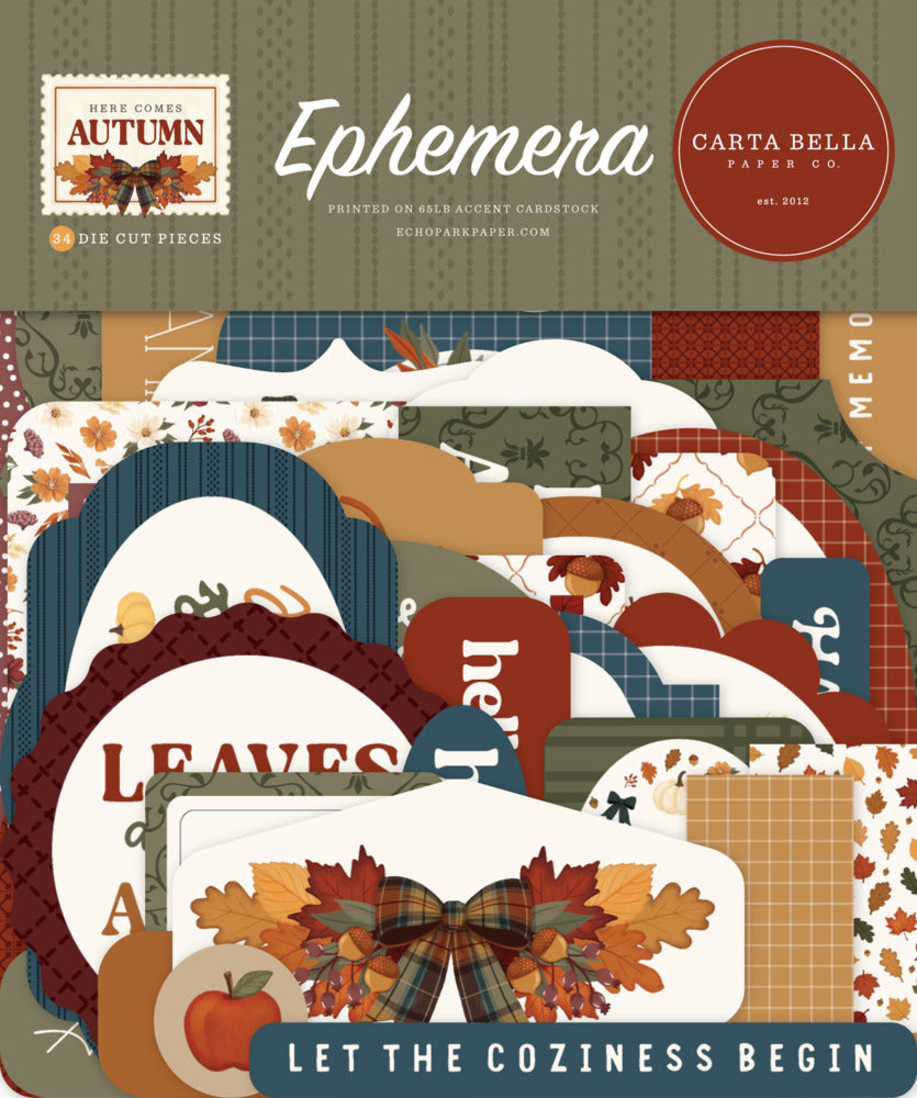 Carta Bella - Here Comes Autumn - Ephemera
