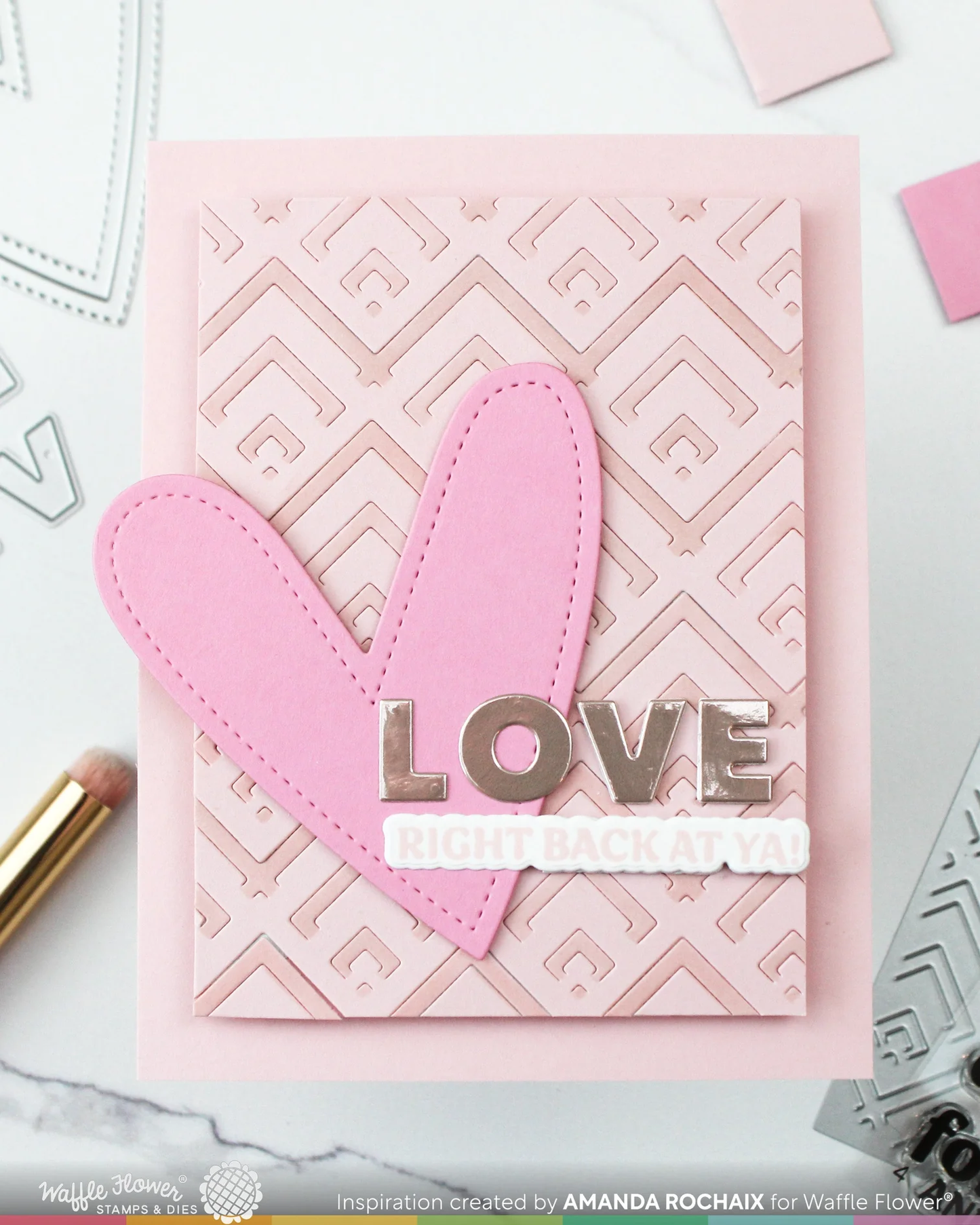 Waffle Flower - Happy Chevrons Stencil